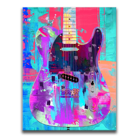 Painted Telecaster Guitar