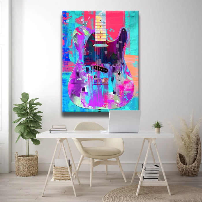 Featured image 2 for Painted Telecaster Guitar