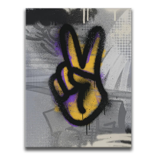 Peace I - Graffiti Posters, Prints, & Visual Artwork TheGoatWallArt PORTRAIT 18x24 0.75" STANDARD