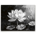 Featured image 1 for Peaceful Lotus Flower - Black and White
