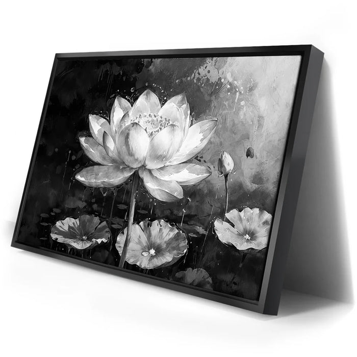 Featured image 2 for Peaceful Lotus Flower - Black and White