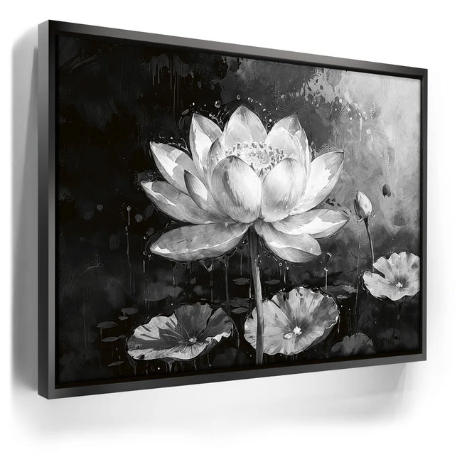 Featured image 5 for Peaceful Lotus Flower - Black and White