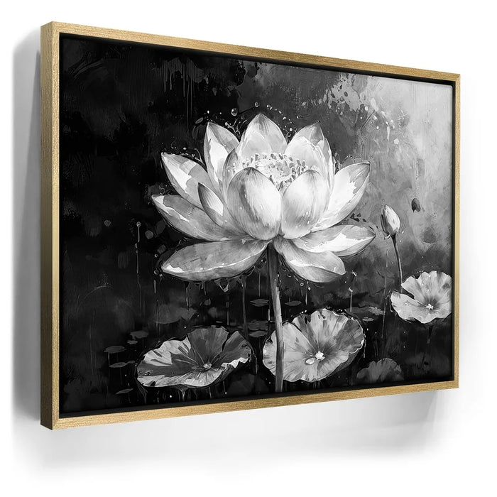 Featured image 5 for Peaceful Lotus Flower - Black and White
