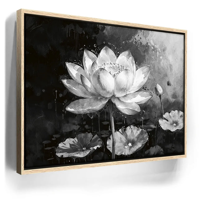 Featured image 9 for Peaceful Lotus Flower - Black and White