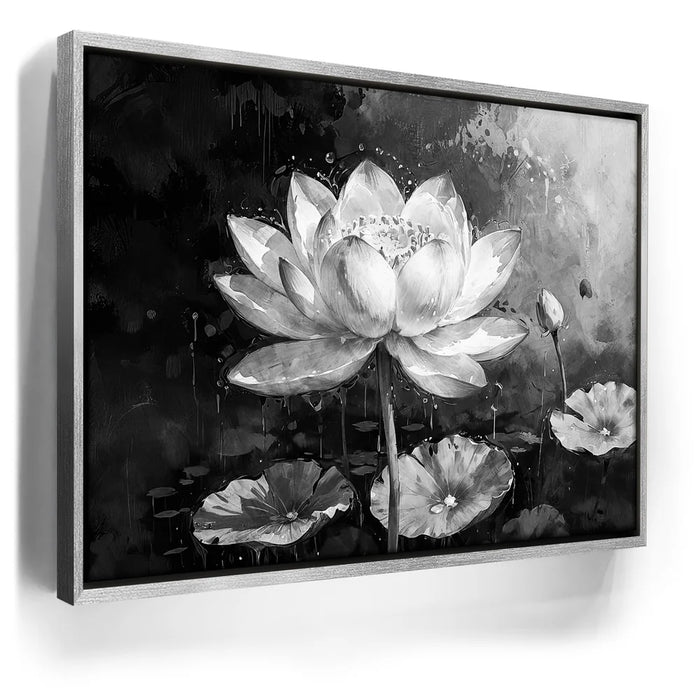 Featured image 6 for Peaceful Lotus Flower - Black and White