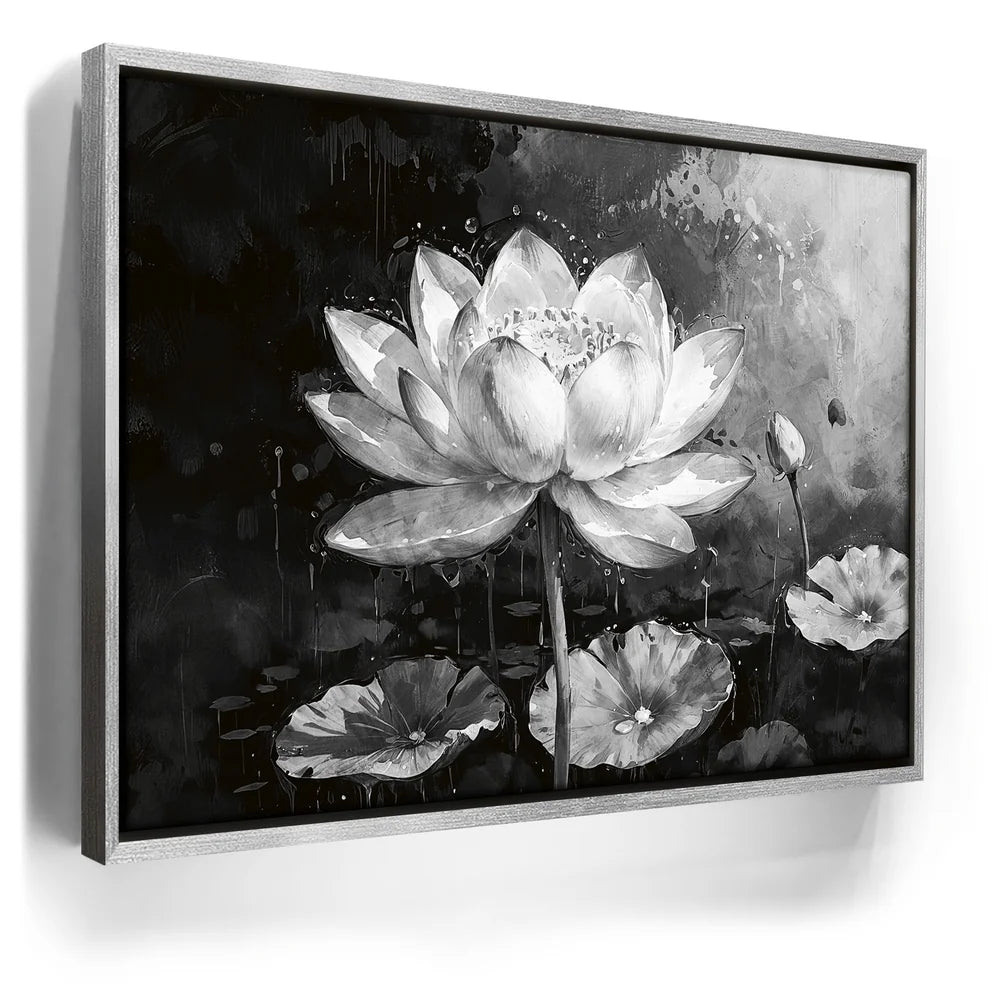 Featured image 8 for Peaceful Lotus Flower - Black and White