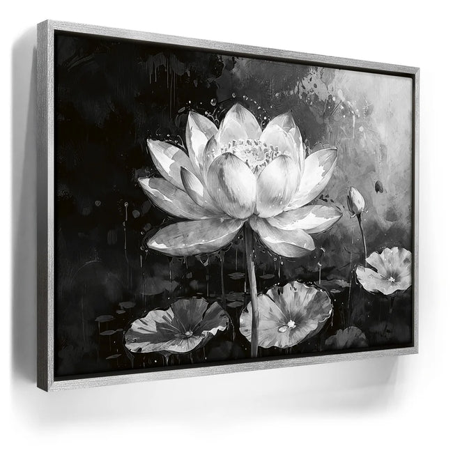 Featured image 8 for Peaceful Lotus Flower - Black and White