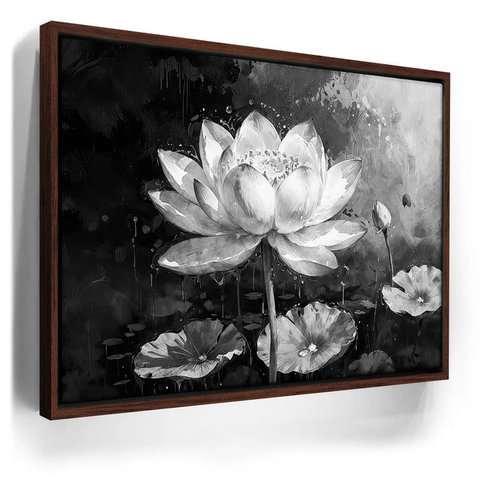 Featured image 8 for Peaceful Lotus Flower - Black and White
