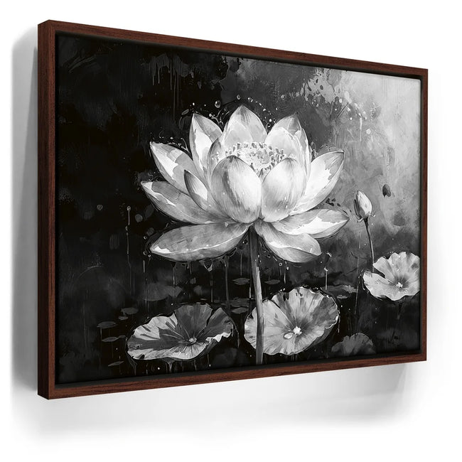 Featured image 10 for Peaceful Lotus Flower - Black and White