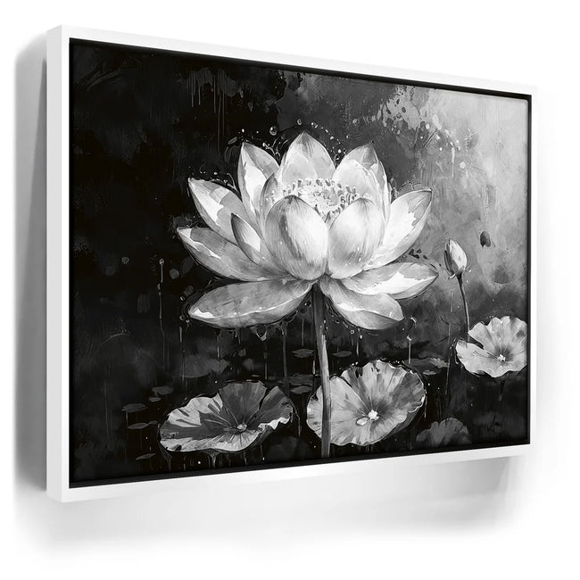 Featured image 6 for Peaceful Lotus Flower - Black and White