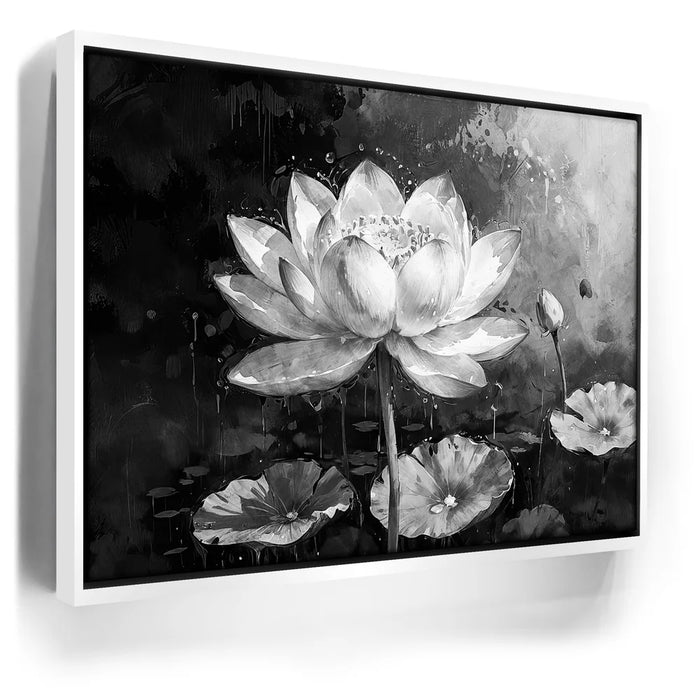 Featured image 4 for Peaceful Lotus Flower - Black and White