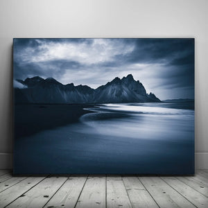 Peaceful Moment on the Black Sand Beach - Iceland