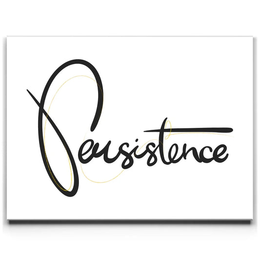 Persistence - Elegant Gold I Posters, Prints, & Visual Artwork TheGoatWallArt LANDSCAPE 24x18 0.75" STANDARD