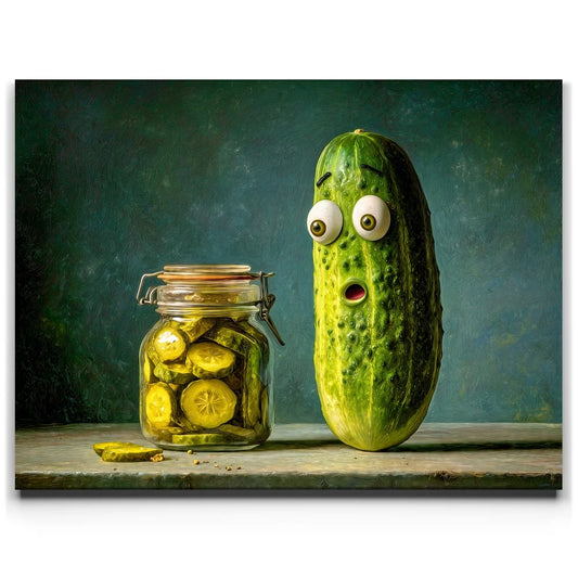 Pickle Panicked Posters, Prints, & Visual Artwork TheGoatWallArt LANDSCAPE 24x18 0.75" STANDARD