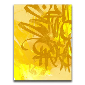 Pineapple Yellow - Calligraphy