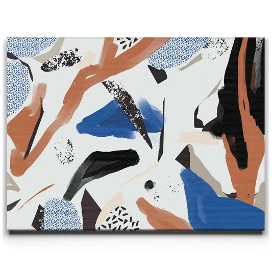 Playful Pattern Abstract Posters, Prints, & Visual Artwork TheGoatWallArt LANDSCAPE 24x18 0.75" STANDARD