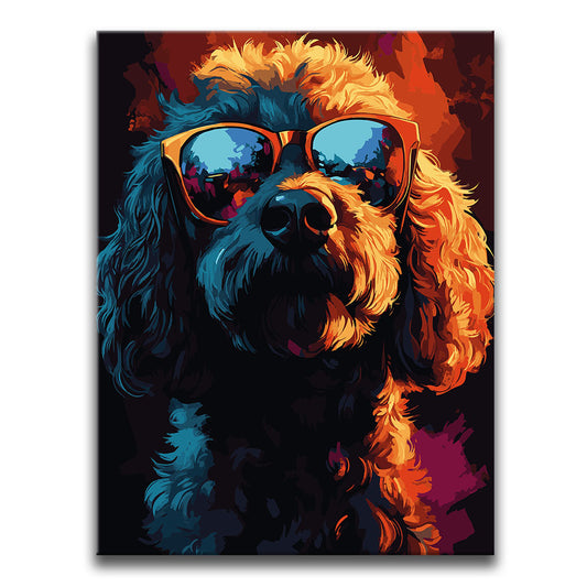 Poodle Rockstar Posters, Prints, & Visual Artwork TheGoatWallArt PORTRAIT 18x24 0.75" STANDARD
