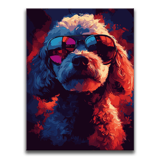 Poodle Vibin' Posters, Prints, & Visual Artwork TheGoatWallArt PORTRAIT 18x24 0.75" STANDARD
