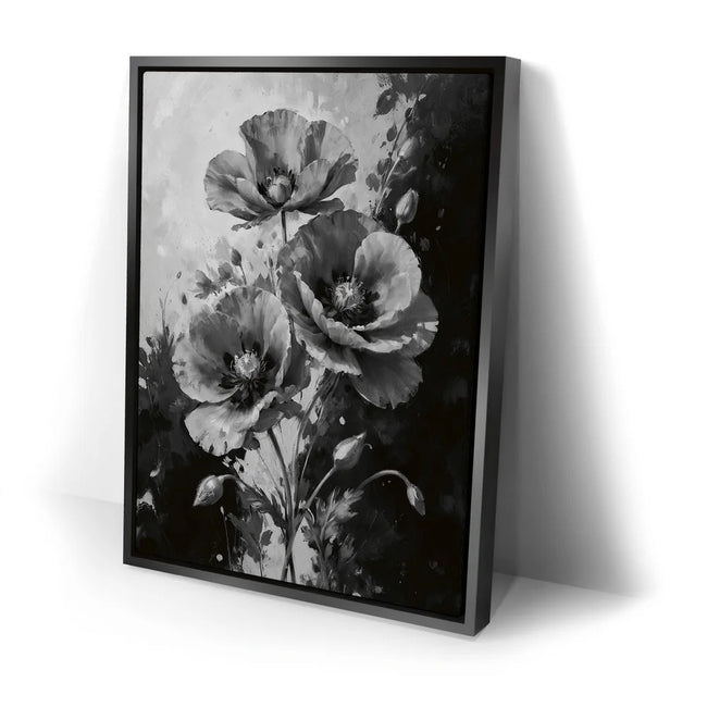 Featured image 2 for Poppy Flowers I - Black and White