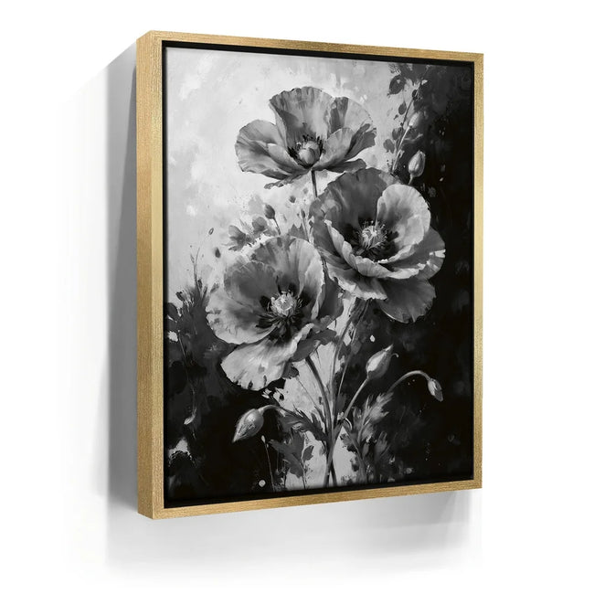 Featured image 7 for Poppy Flowers I - Black and White