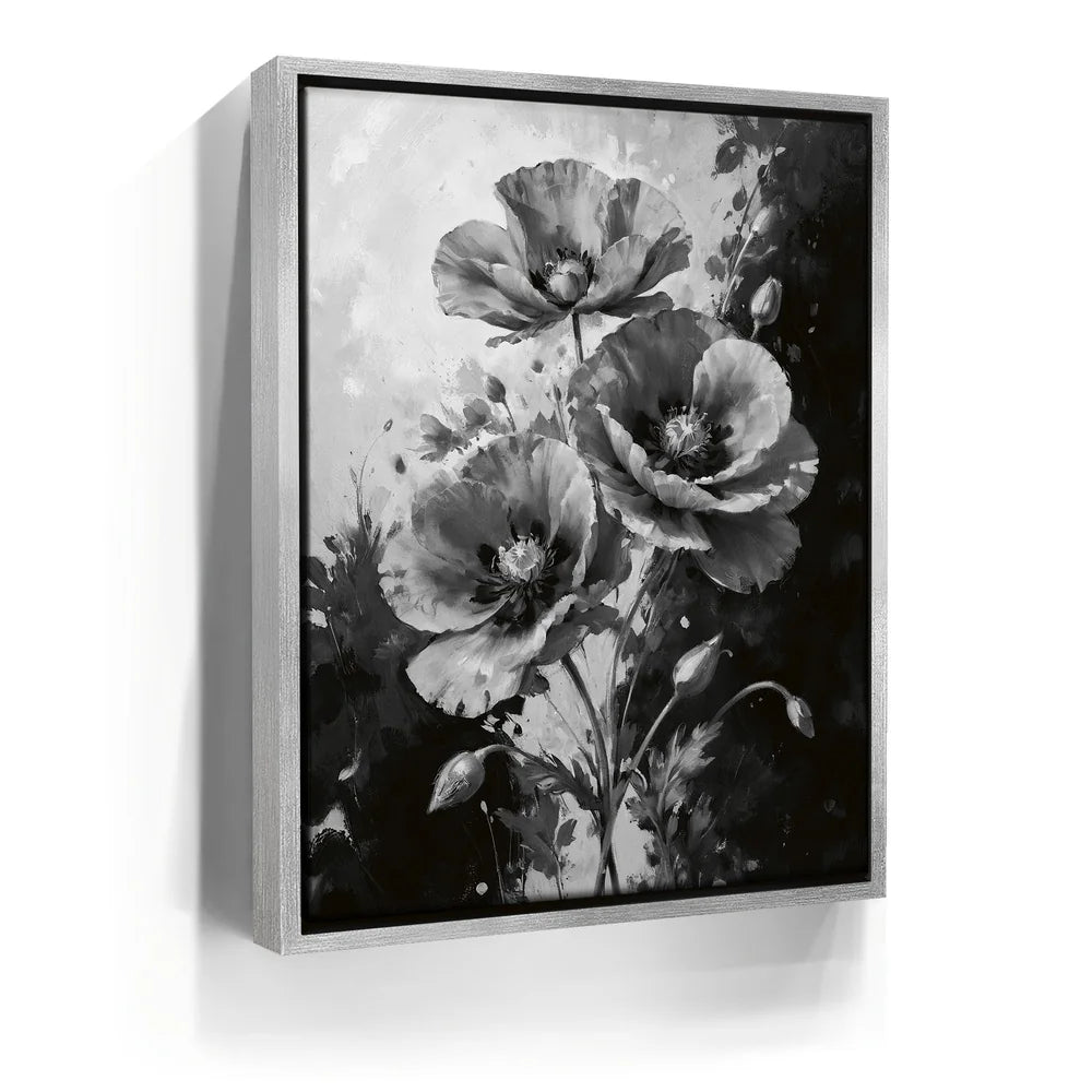 Featured image 8 for Poppy Flowers I - Black and White