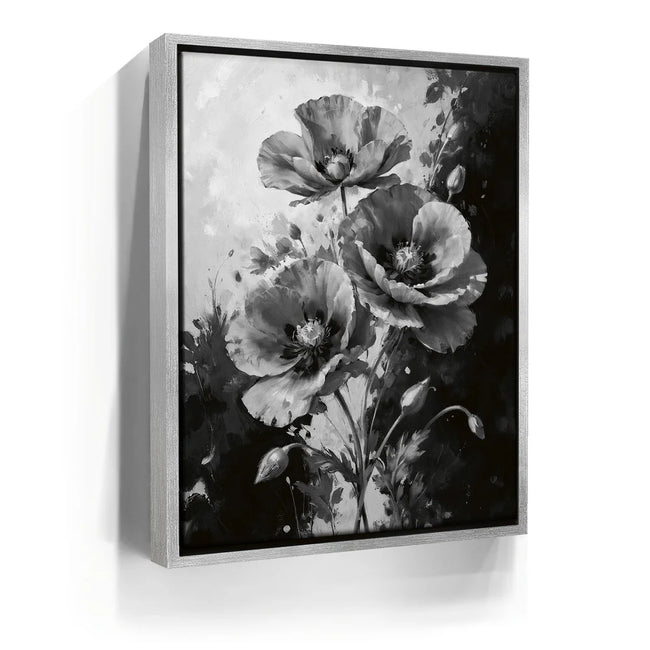 Featured image 8 for Poppy Flowers I - Black and White