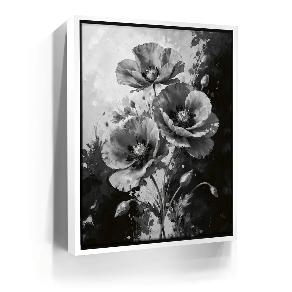 Featured image 6 for Poppy Flowers I - Black and White