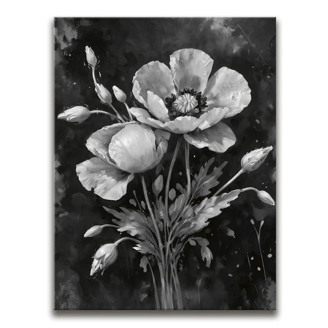 Featured image 1 for Poppy Flowers II - Black and White