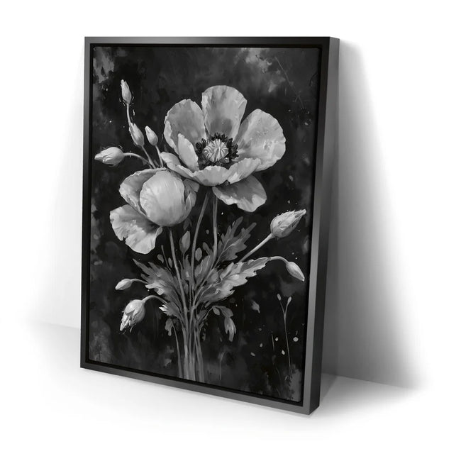 Featured image 2 for Poppy Flowers II - Black and White