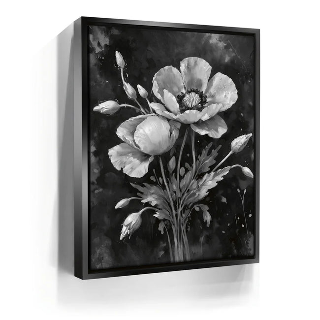 Featured image 5 for Poppy Flowers II - Black and White