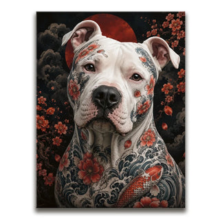 Porcelain Japanese Pit bull