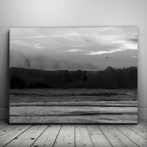 Powerful Waves, California - B&W