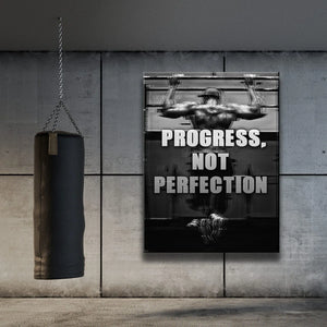 Progress, Not Perfection - Black & White