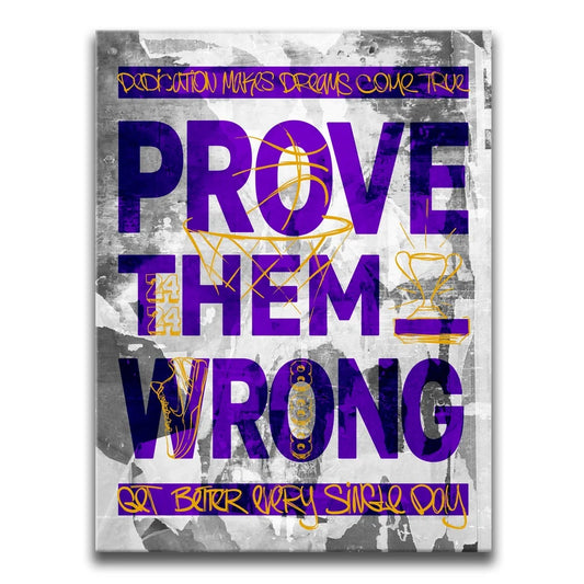 Prove Them Wrong - Kobe Tribute - Sketch Posters, Prints, & Visual Artwork TheGoatWallArt PORTRAIT 18x24 0.75" STANDARD