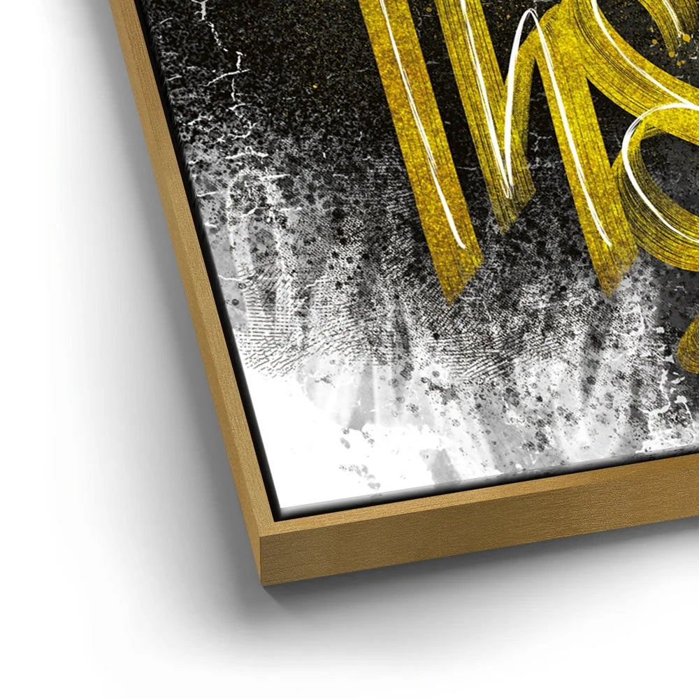 Featured image 12 for Put In The Work Calligraphy - Gold Text