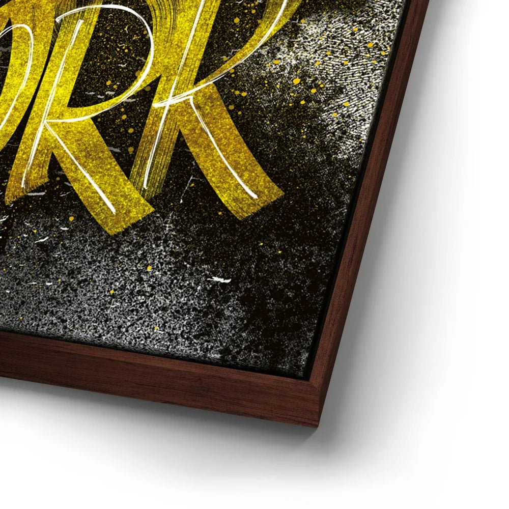 Featured image 14 for Put In The Work Calligraphy - Gold Text