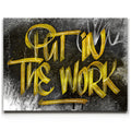 Featured image 1 for Put In The Work Calligraphy - Gold Text