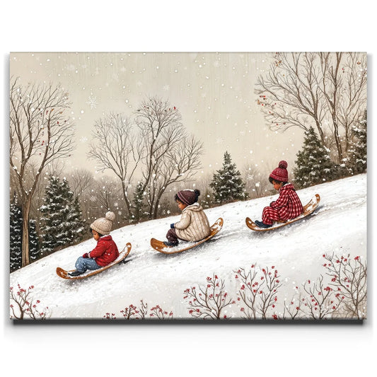 Race To The Bottom Posters, Prints, & Visual Artwork TheGoatWallArt LANDSCAPE 24x18 0.75" STANDARD