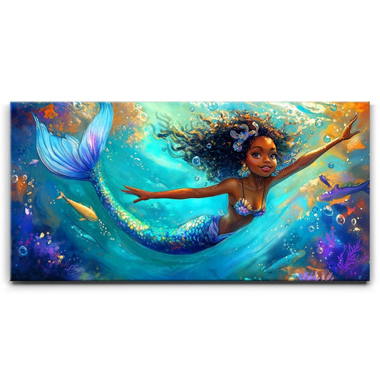 Rainbow Tide Posters, Prints, & Visual Artwork TheGoatWallArt LANDSCAPE - WIDE 30x15 0.75" STANDARD