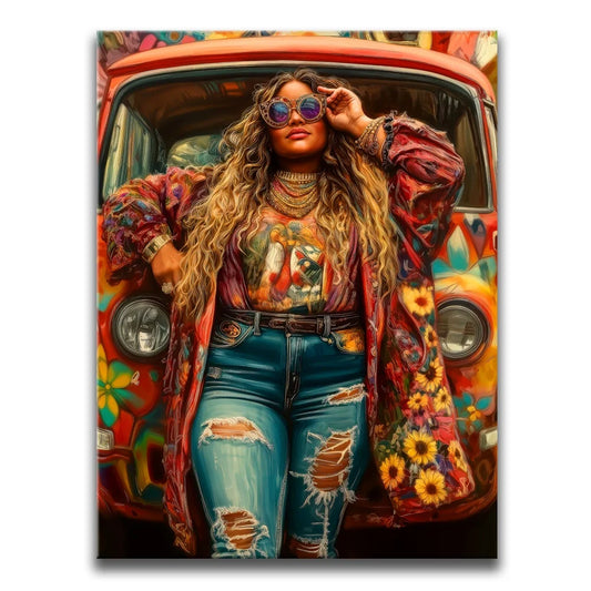 Rebel Rose Posters, Prints, & Visual Artwork TheGoatWallArt PORTRAIT 18x24 0.75" STANDARD