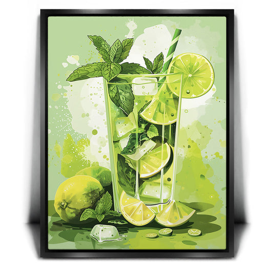 Refreshing Mojito Posters, Prints, & Visual Artwork TheGoatWallArt