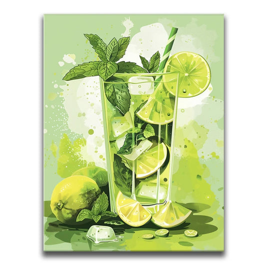 Refreshing Mojito Posters, Prints, & Visual Artwork TheGoatWallArt PORTRAIT 18x24 0.75" STANDARD