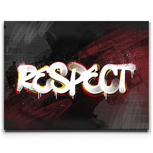 Respect - Graffiti Posters, Prints, & Visual Artwork TheGoatWallArt LANDSCAPE 24x18 0.75" STANDARD