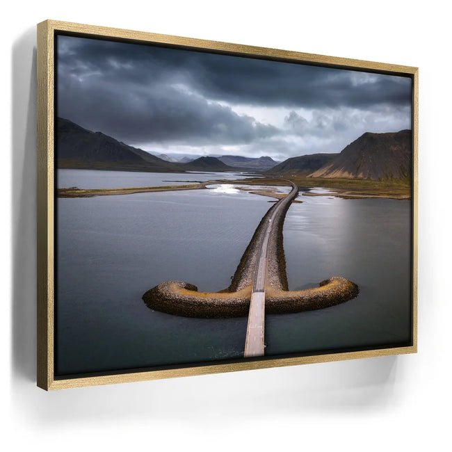 Featured image 7 for Road Over Lake & Mountain - Iceland