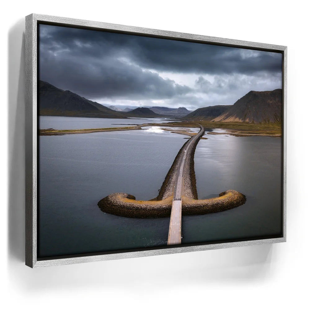 Featured image 8 for Road Over Lake & Mountain - Iceland