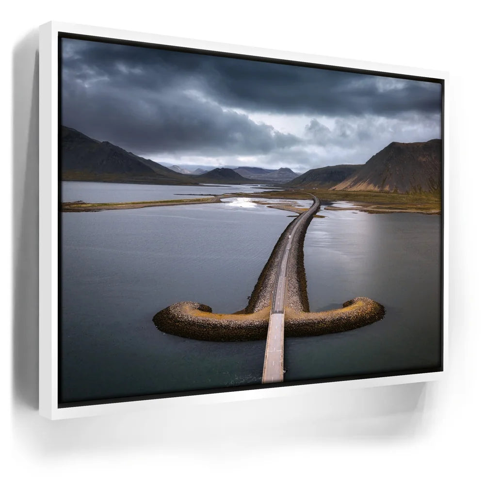 Featured image 6 for Road Over Lake & Mountain - Iceland