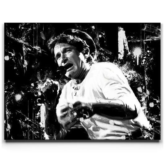 Robin Williams - Standup Wall Art Posters, Prints, & Visual Artwork TheGoatWallArt LANDSCAPE 24x18 0.75" STANDARD