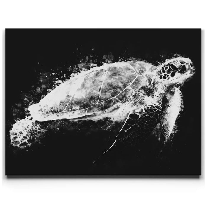 Featured image 1 for Sea Turtle - Watercolor - Black and White