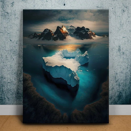 Secret Glacier Posters, Prints, & Visual Artwork TheGoatWallArt PORTRAIT 18x24 0.75" STANDARD