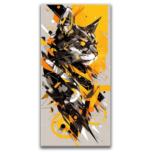 Shattered Purrism Posters, Prints, & Visual Artwork TheGoatWallArt PORTRAIT - TALL 15x30 0.75" STANDARD